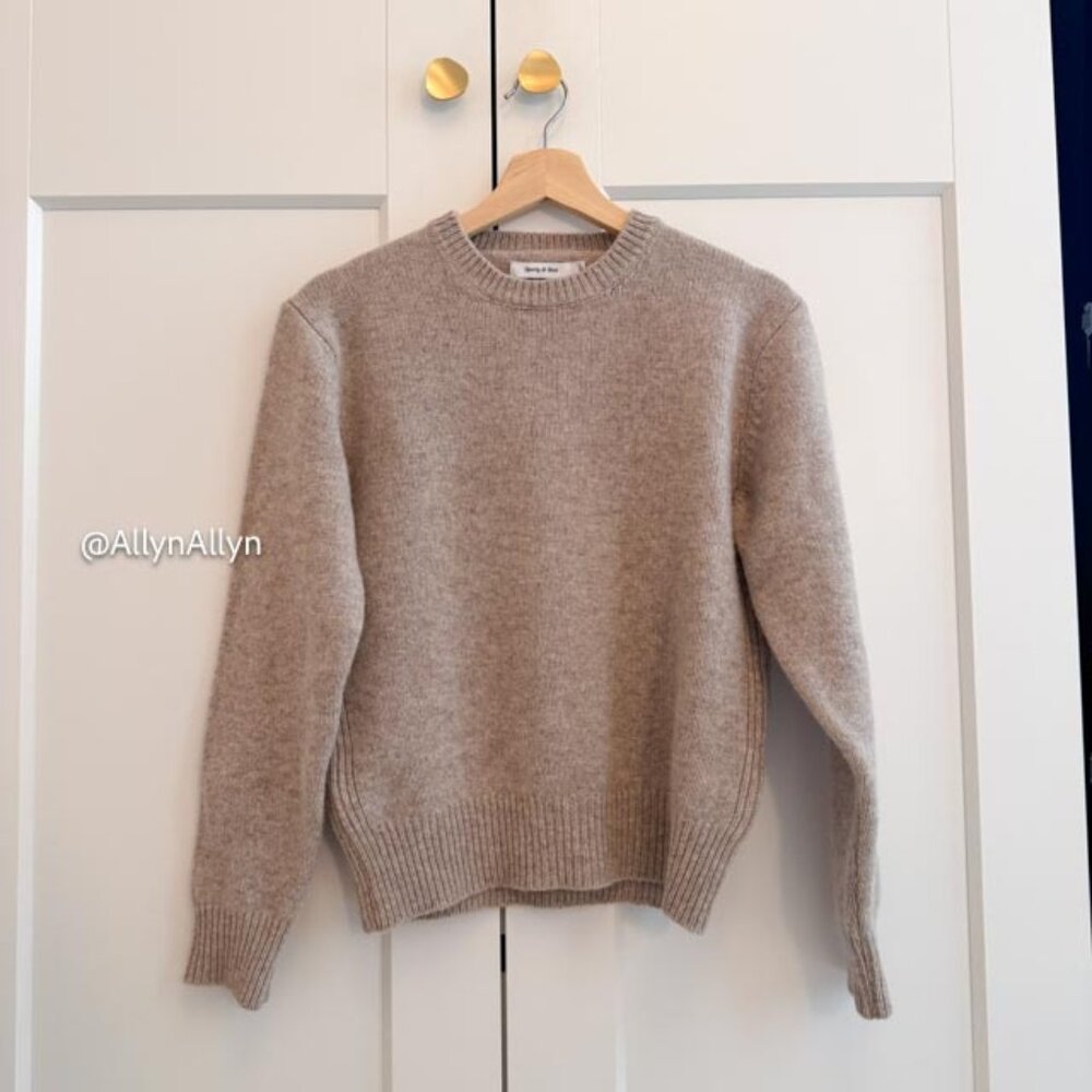 Sporty & Rich "SRC" Crew Neck - Oatmeal Color - Size Small